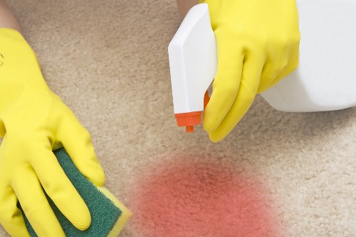 Professional carpet cleaning in a Barbican home interior